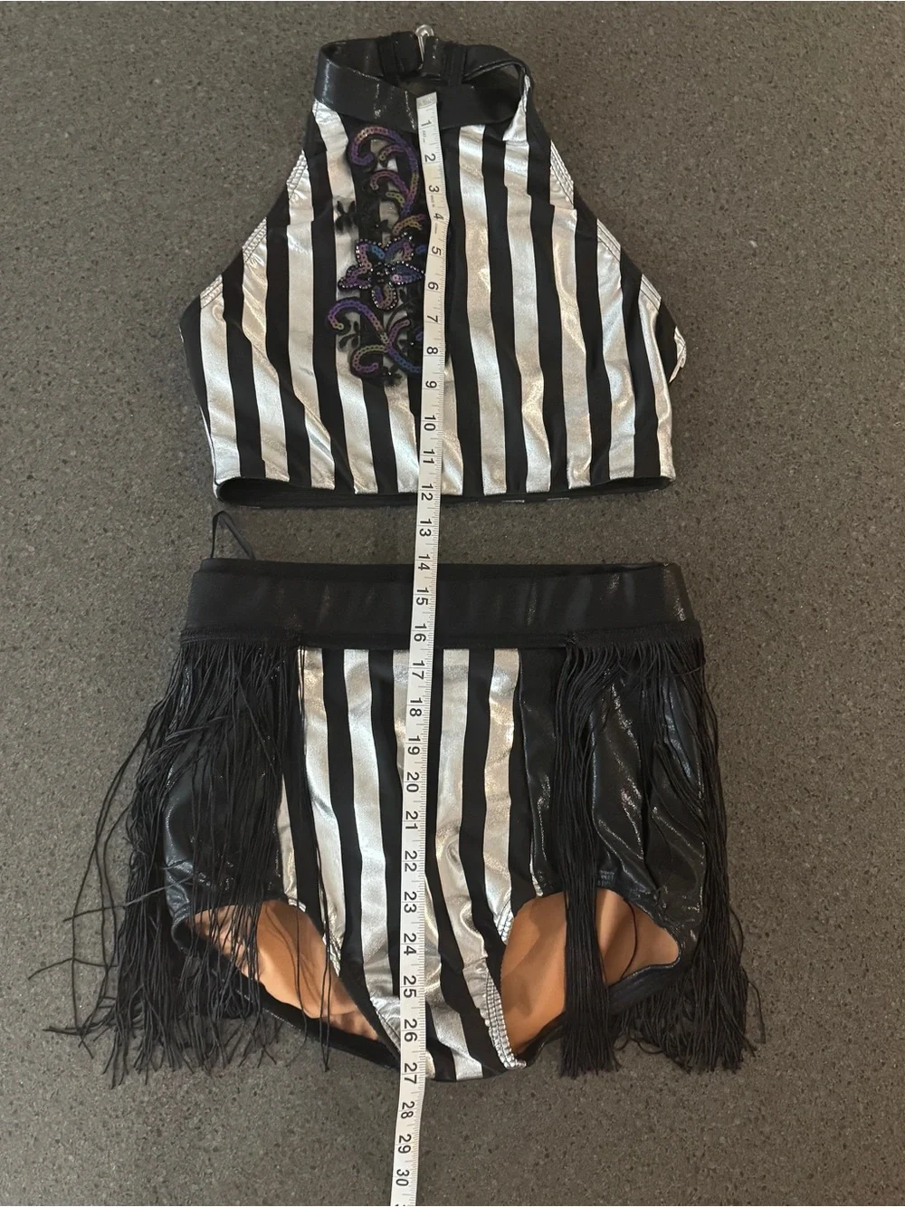 Tenth House Exalted (Black and silver) jazz costume size MA TH26014